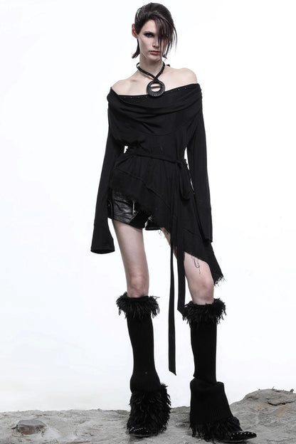 Hustle Lyocell Knit Collar T-shirt