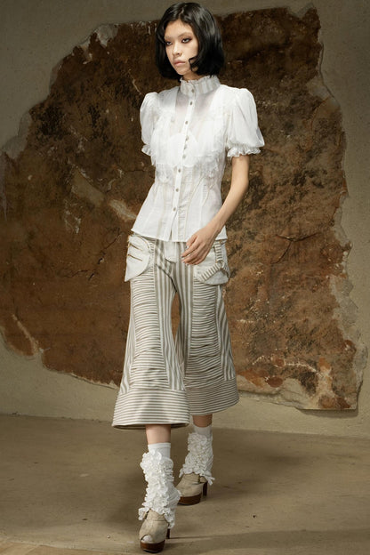 Retro Palace Puff Sleeve Blouse