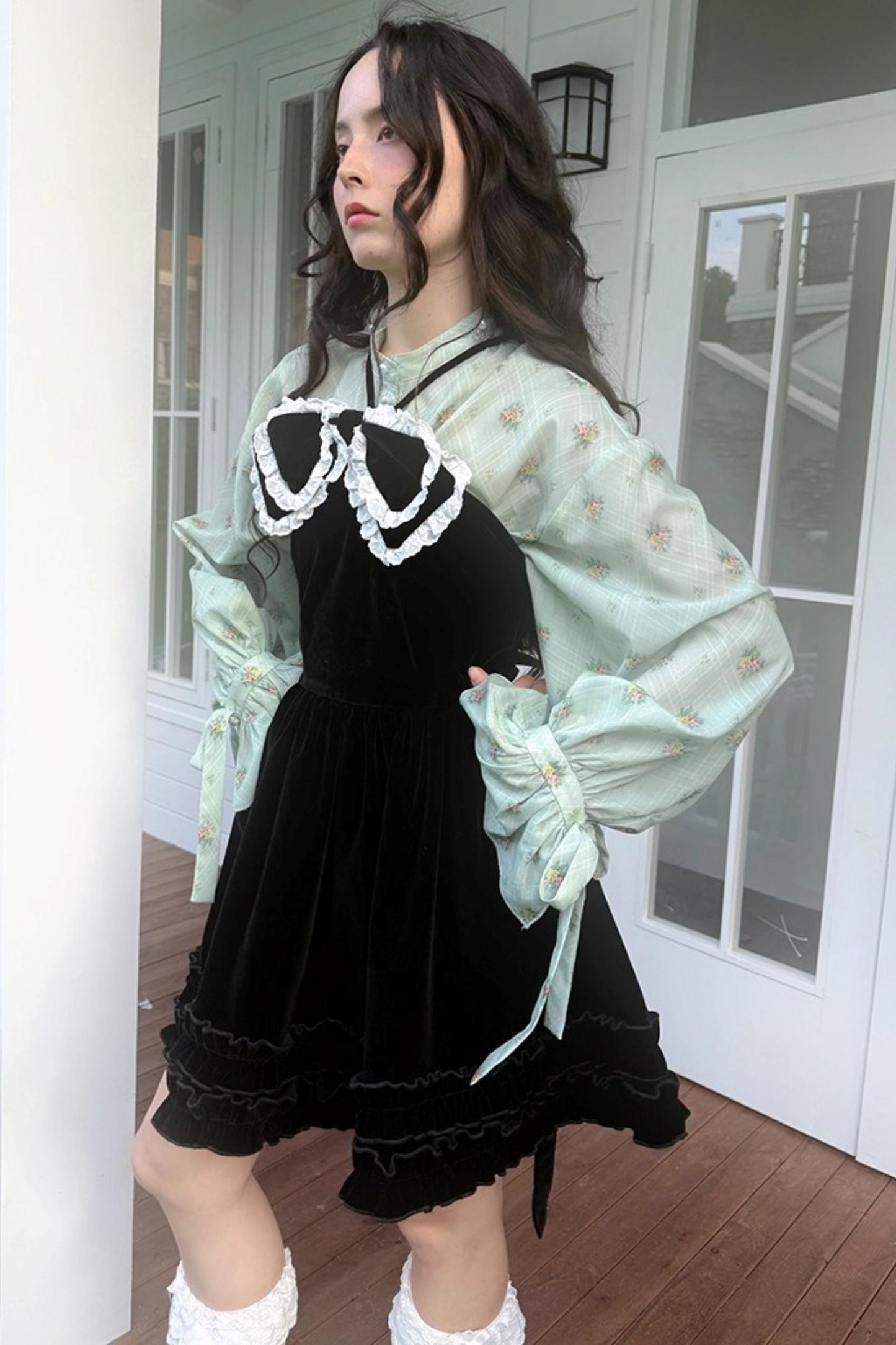 Fairy Tale Jacquard Puff Shirt