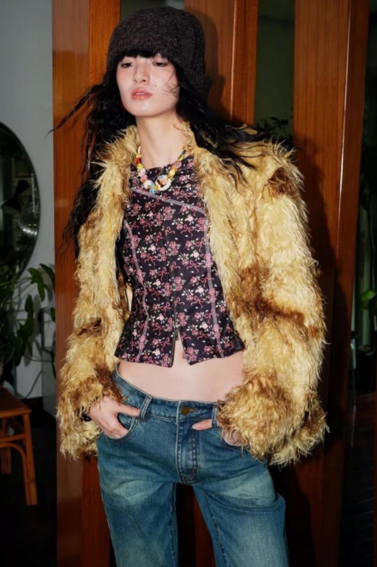 Vintage Leopard Velvet T-Shirt