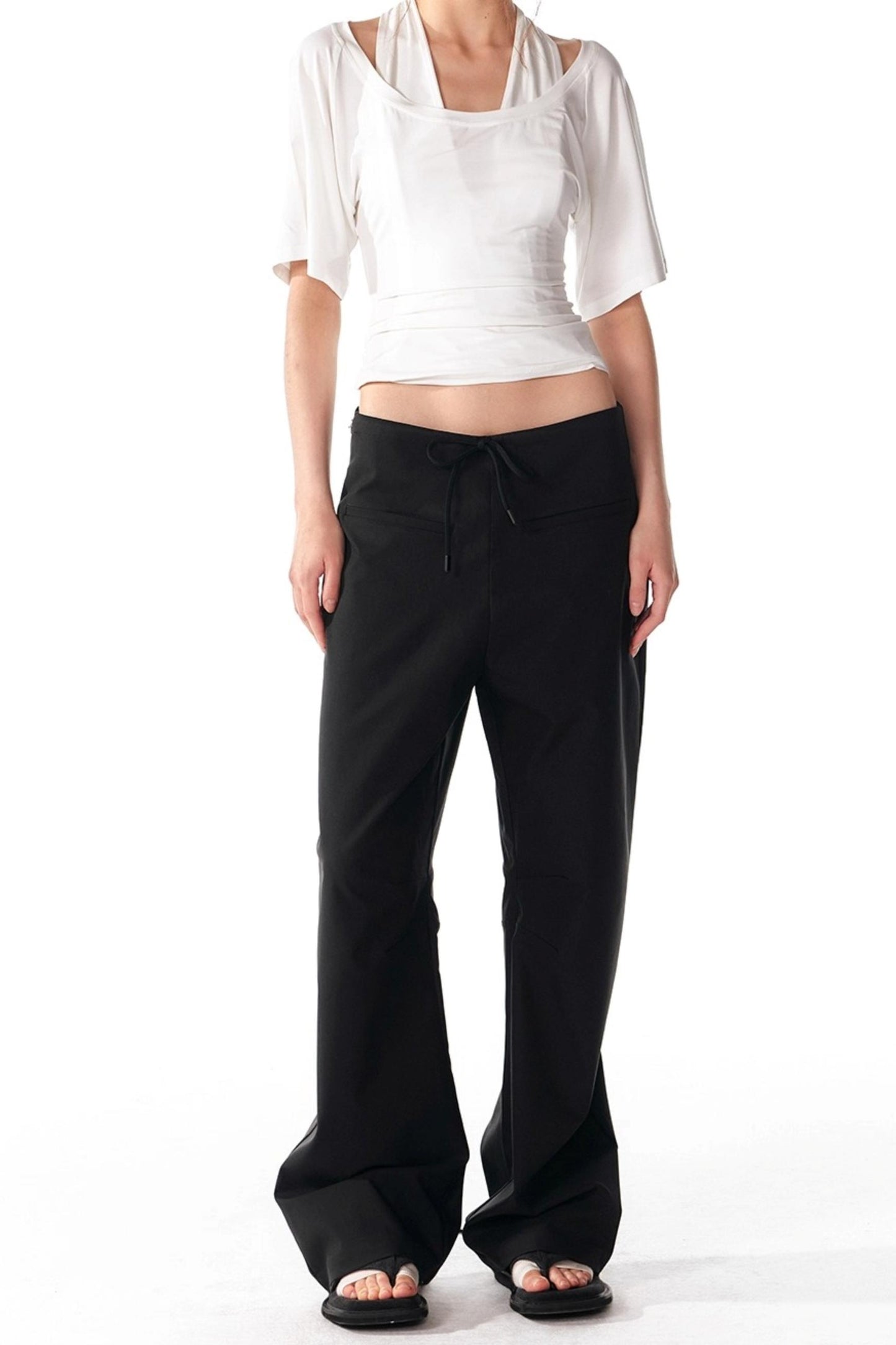 Soft Skin-Friendly Halterneck Stretch T-Shirt