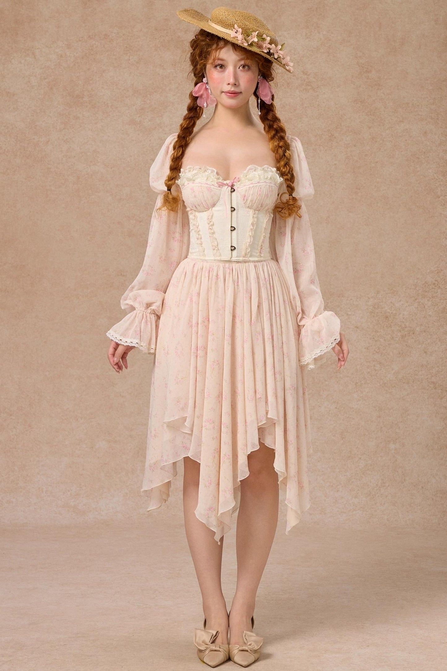 Custom Jacquard Corset Top