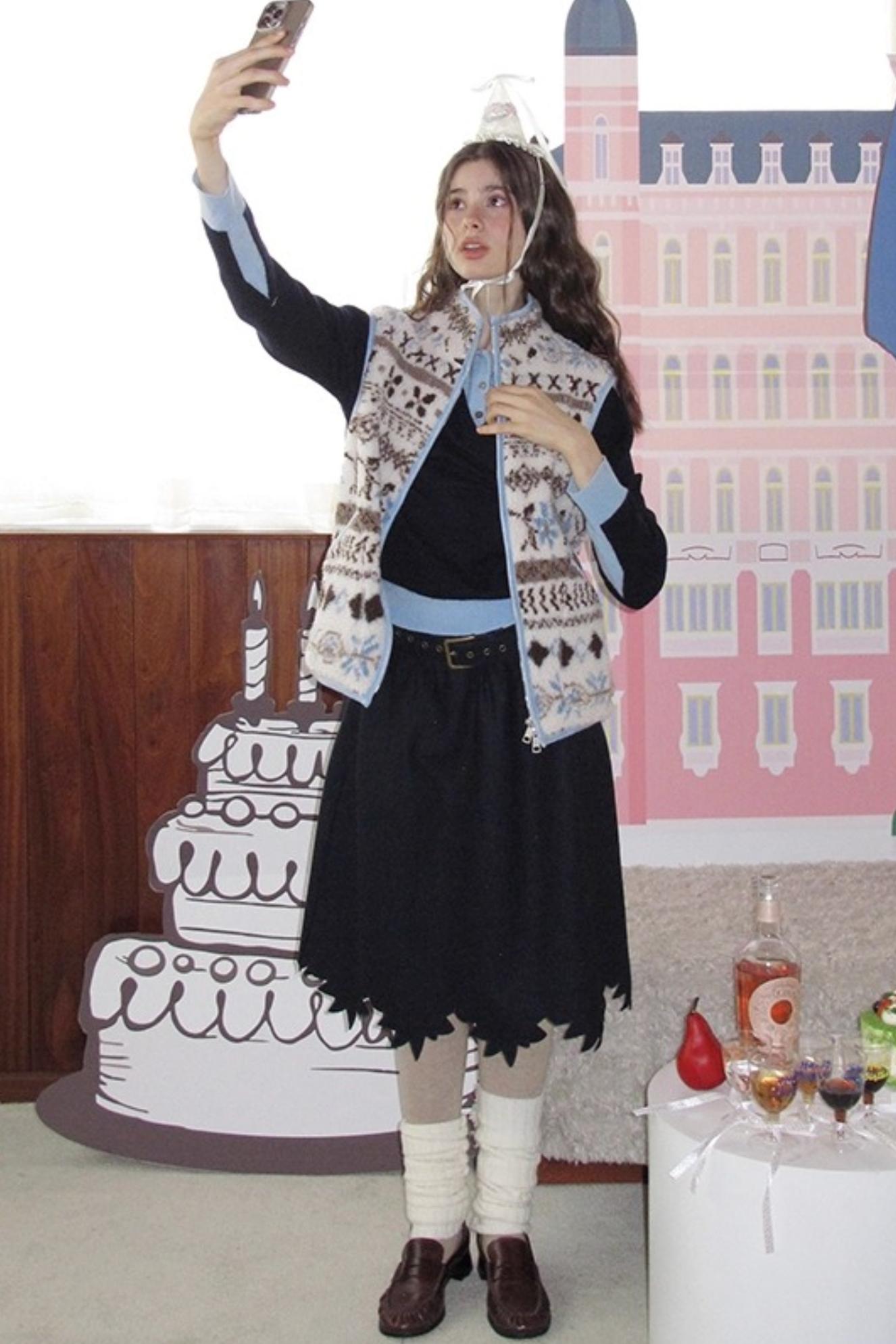 Sea Salt Cocoa Faux Shearling Jacket Set-Up