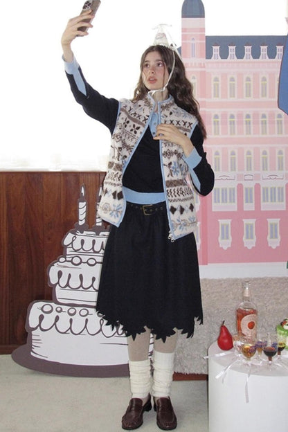 Sea Salt Cocoa Faux Shearling Jacket Set-Up