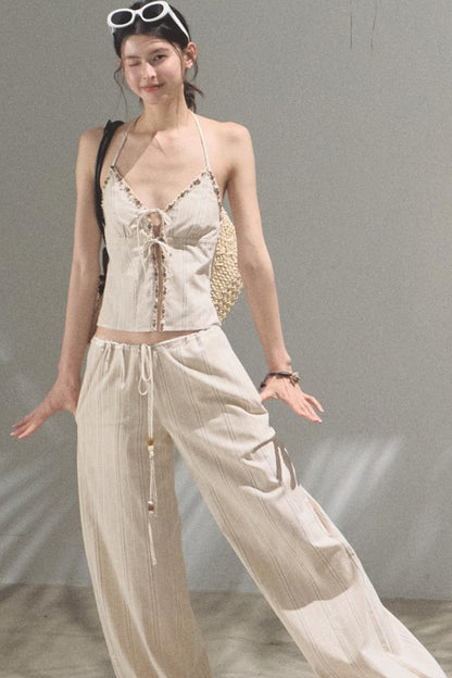 Amber Striped Pants Set-Up