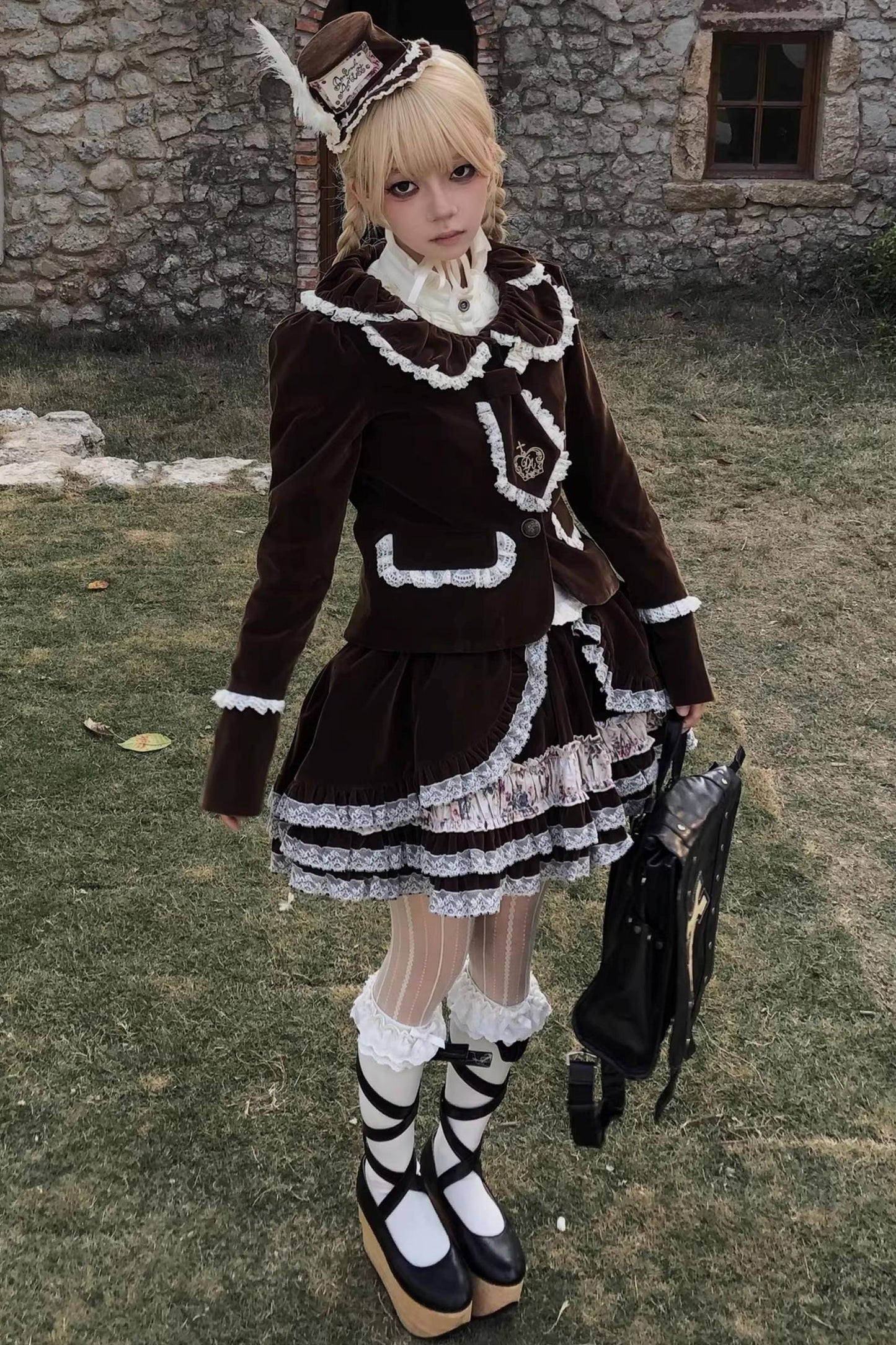 Retro Velvet Lace Blazer