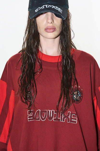 Layered Stripe Jersey T-Shirt