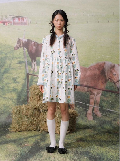 Bread Collar Dress