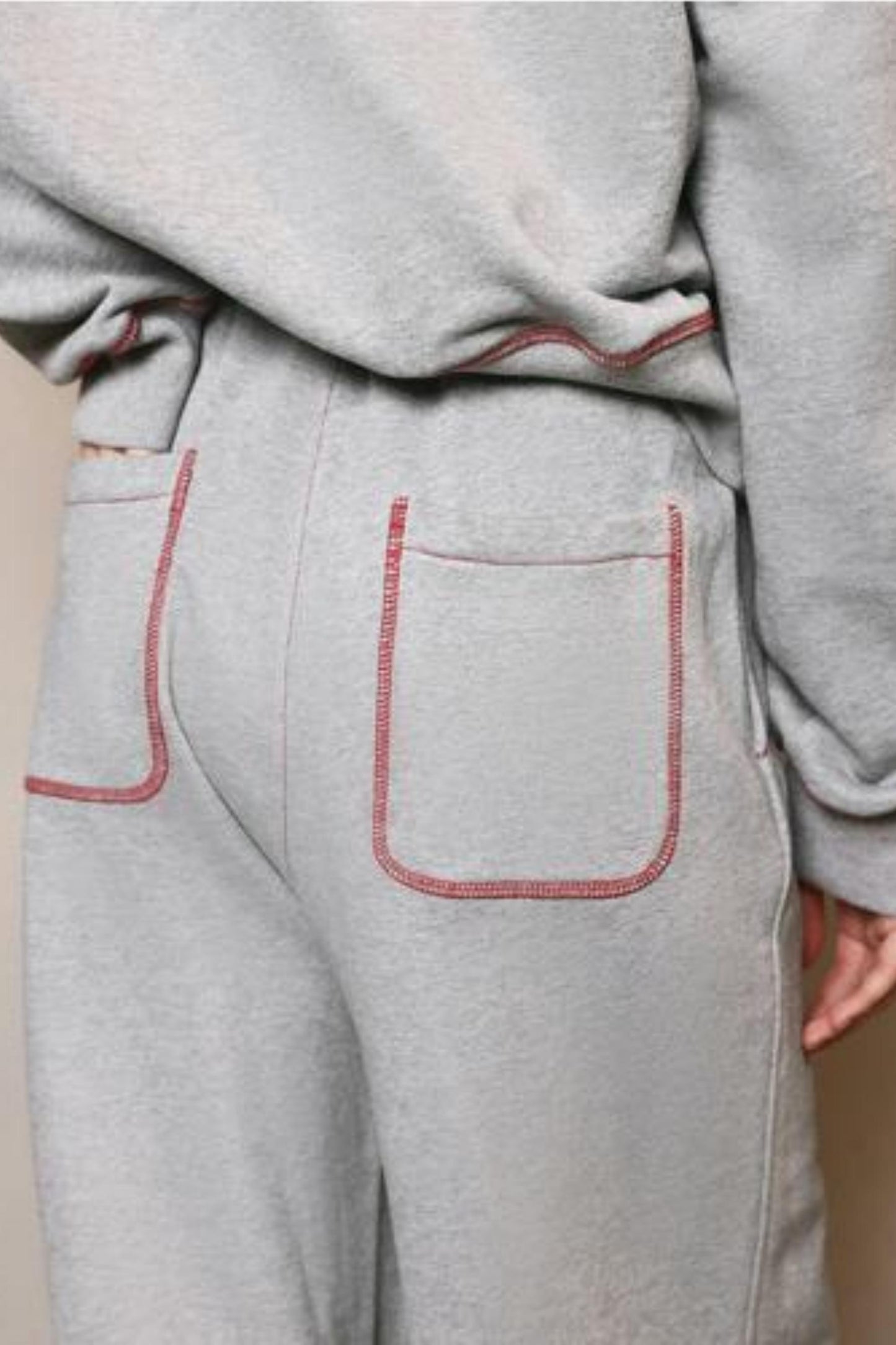 Vintage Gray Sweatshirt & Pants Set-Up