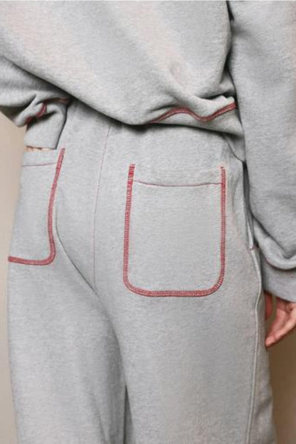 Vintage Gray Sweatshirt & Pants Set-Up