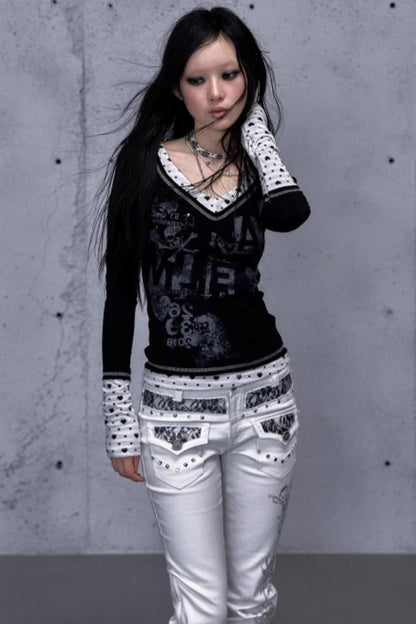 Retro Vintage Patchwork Top