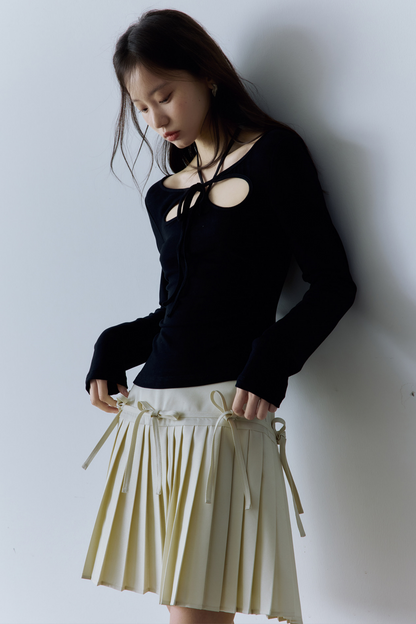 Dekonstruiertes Balletcore Strickoberteil