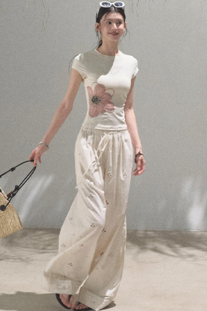 Begonia Bloom Slim Fit T-Shirt