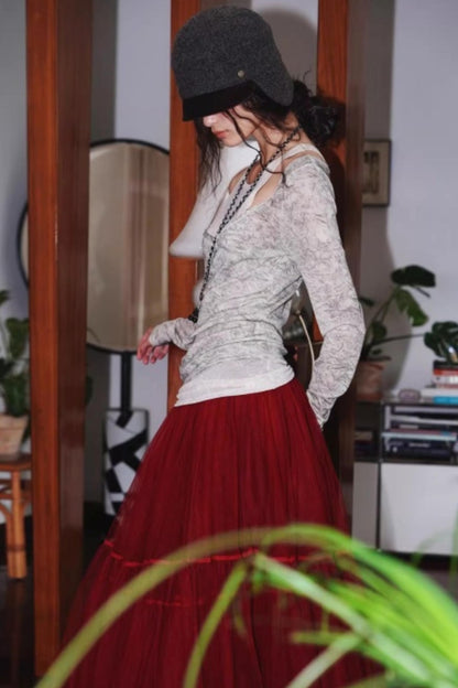 Vintage Acetate Knitted Top