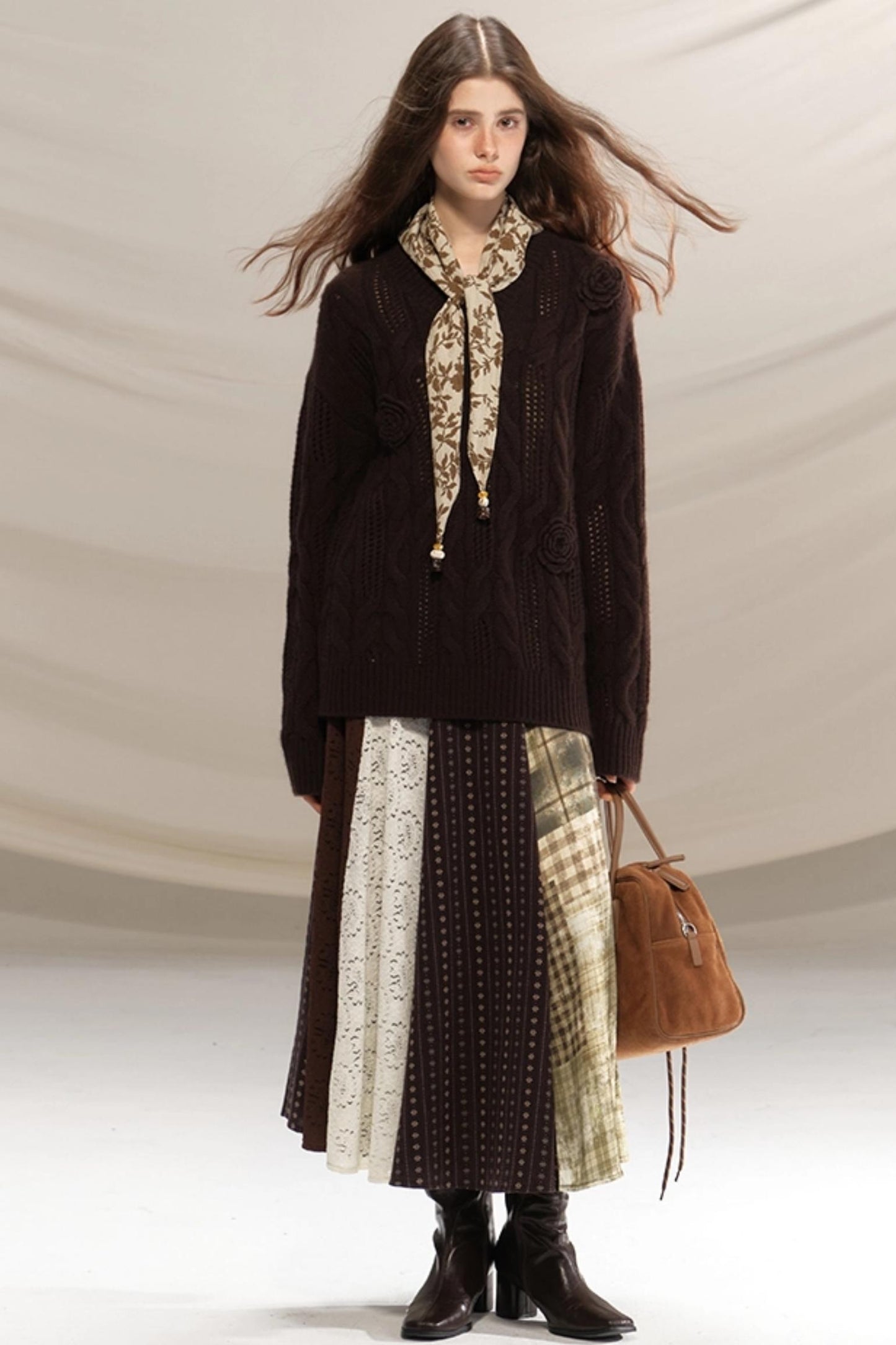 Raccoon Wool Crochet Sweater