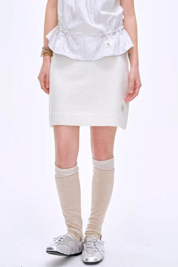 Heartbeat Dialogue Knit Skirt Set-Up