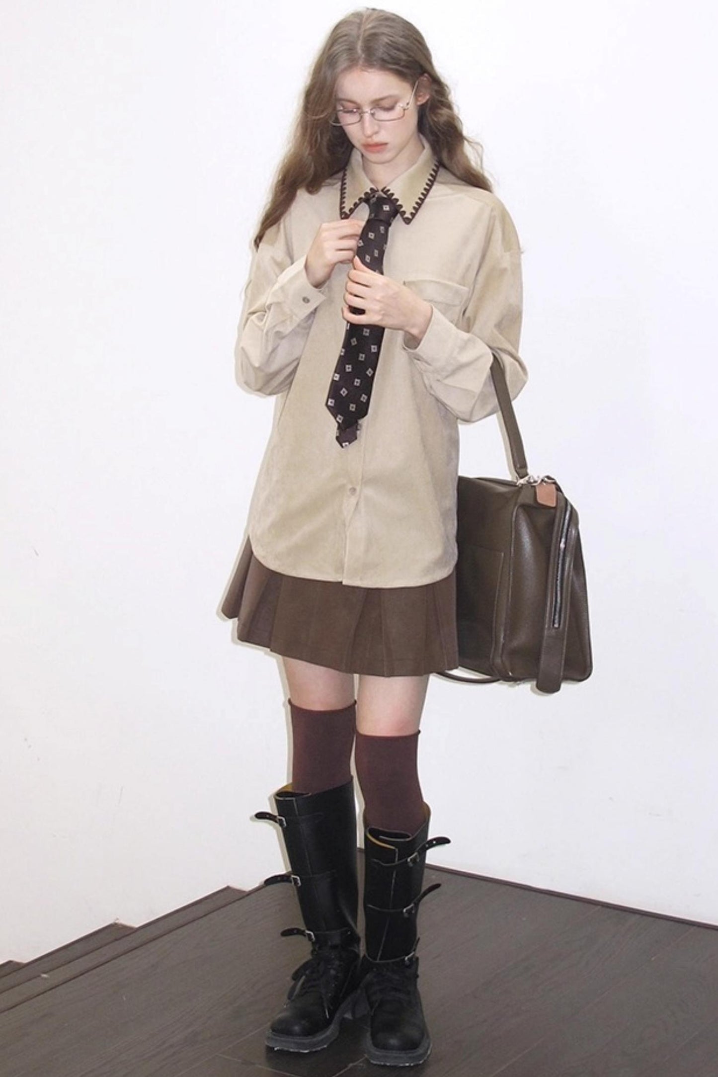 Shell-Edged Corduroy Winter Shirt