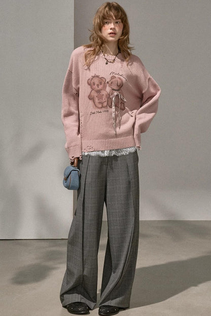 Bear Knitted Sweater