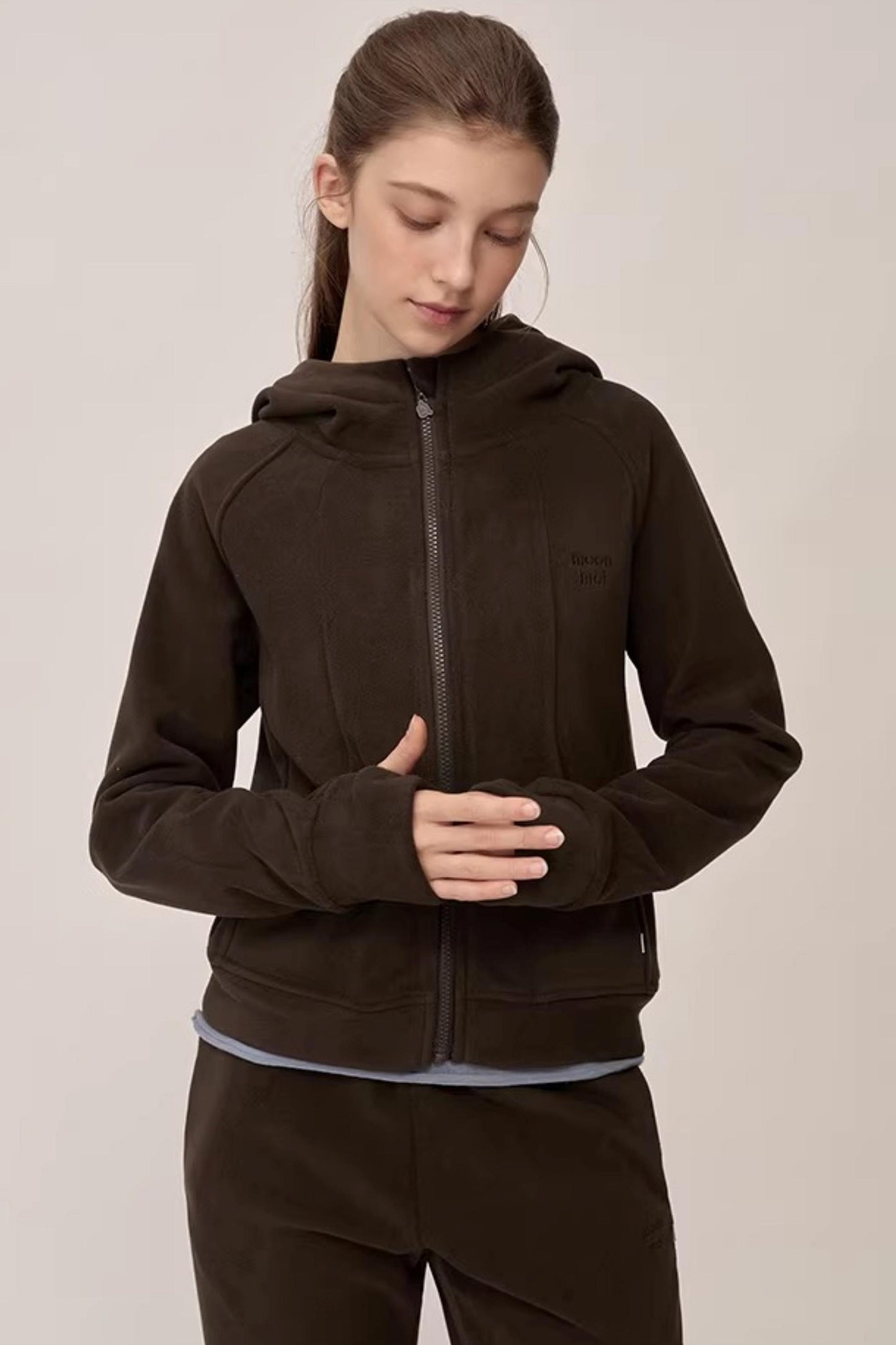 Double-Sided Fleece Hooded Jacket Set-Up