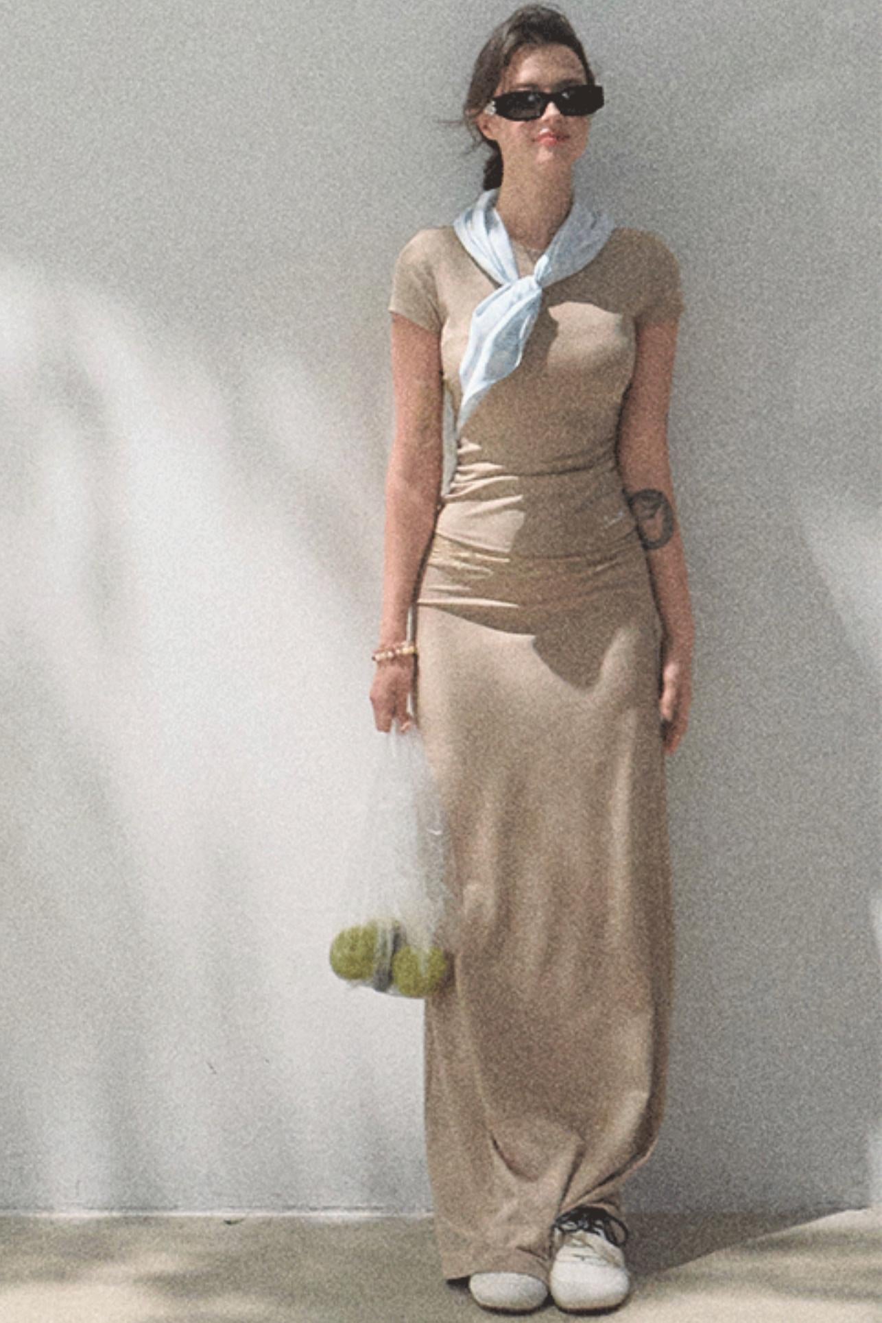 Lace-Trimmed High Waist Skirt