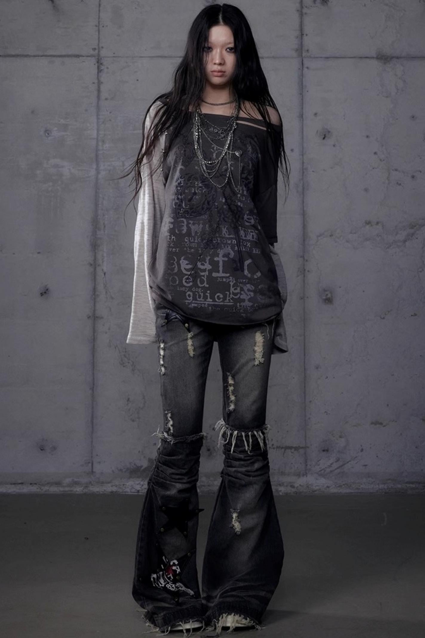 Wasteland Punk One-Shoulder T-Shirt