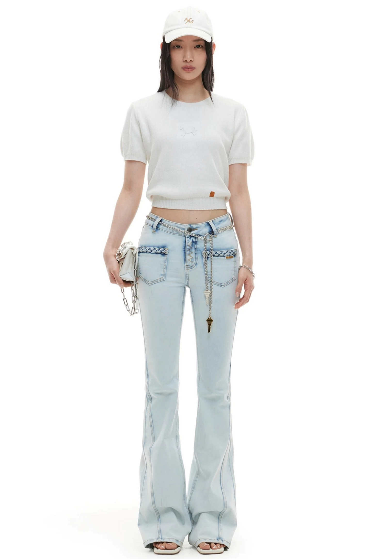 Embossed Pony Knit Tee