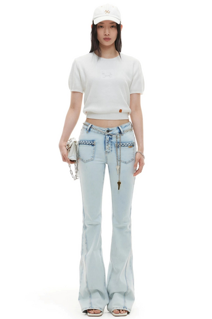 Embossed Pony Knit Tee