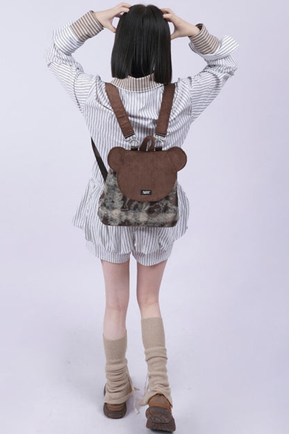 Patchwork Bear Crossbody Bag
