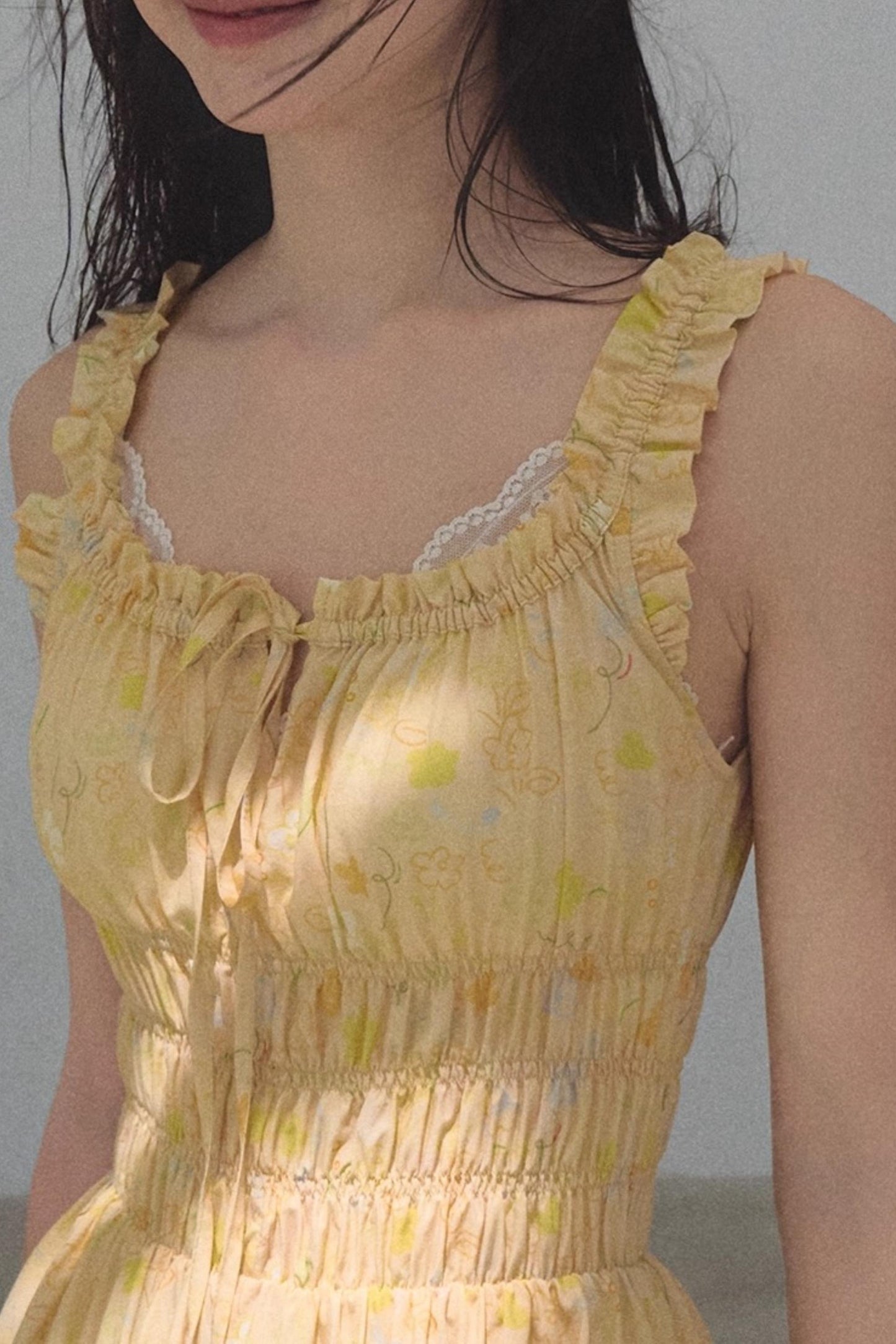 Bubbling Soda Sleeveless Slip Dress