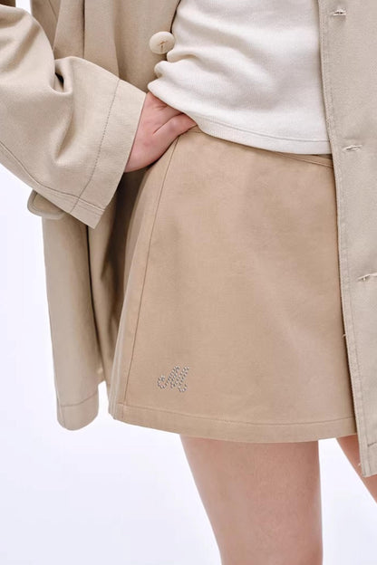 Side Slit Bow Pants Skirt