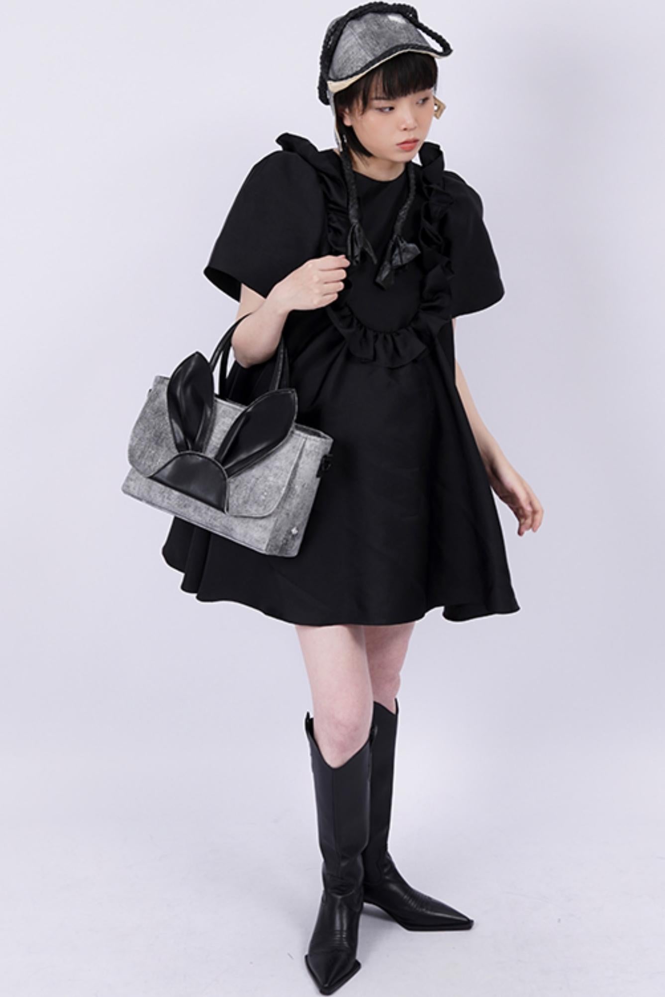 Denim Rabbit Tote Bag