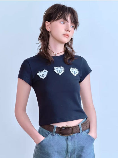 Lace Heart T-Shirt