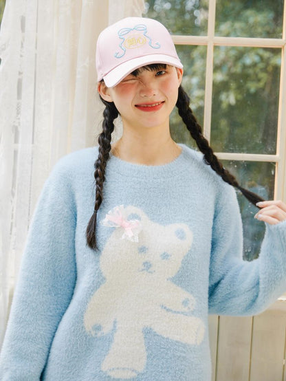 Bear pullover loose sweater