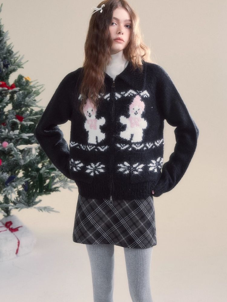 Snowflake Isle Vintage Sweater Cardigan