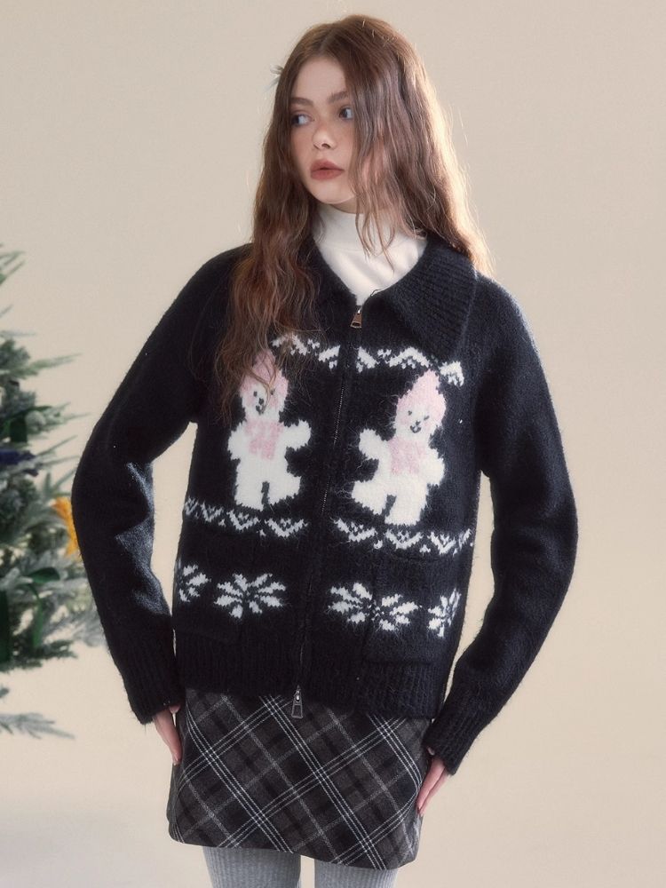 Snowflake Isle Vintage Sweater Cardigan