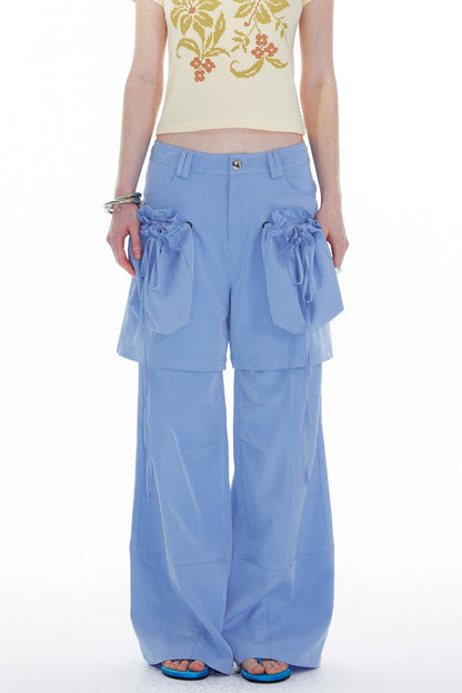 Sky Blue Straight Leg Pants