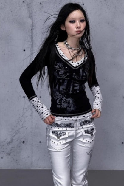 Retro Vintage Patchwork Top