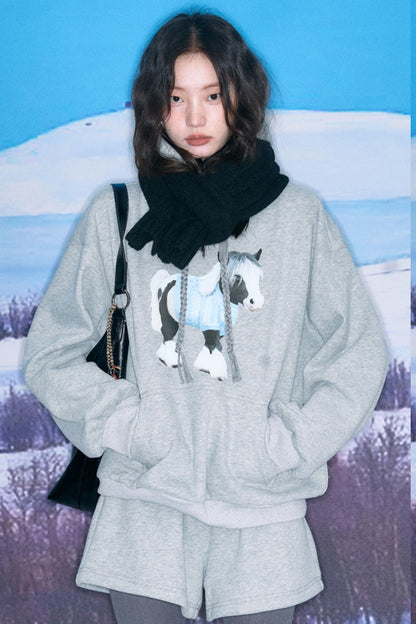 Fleece Hooded Top & Pant Set-Up