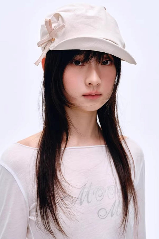 Irregular Pleats Newsboy Cap