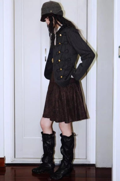 Vintage Suede Sleeveless Dress