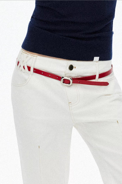 Vintage Exposed Seam Flared Capris