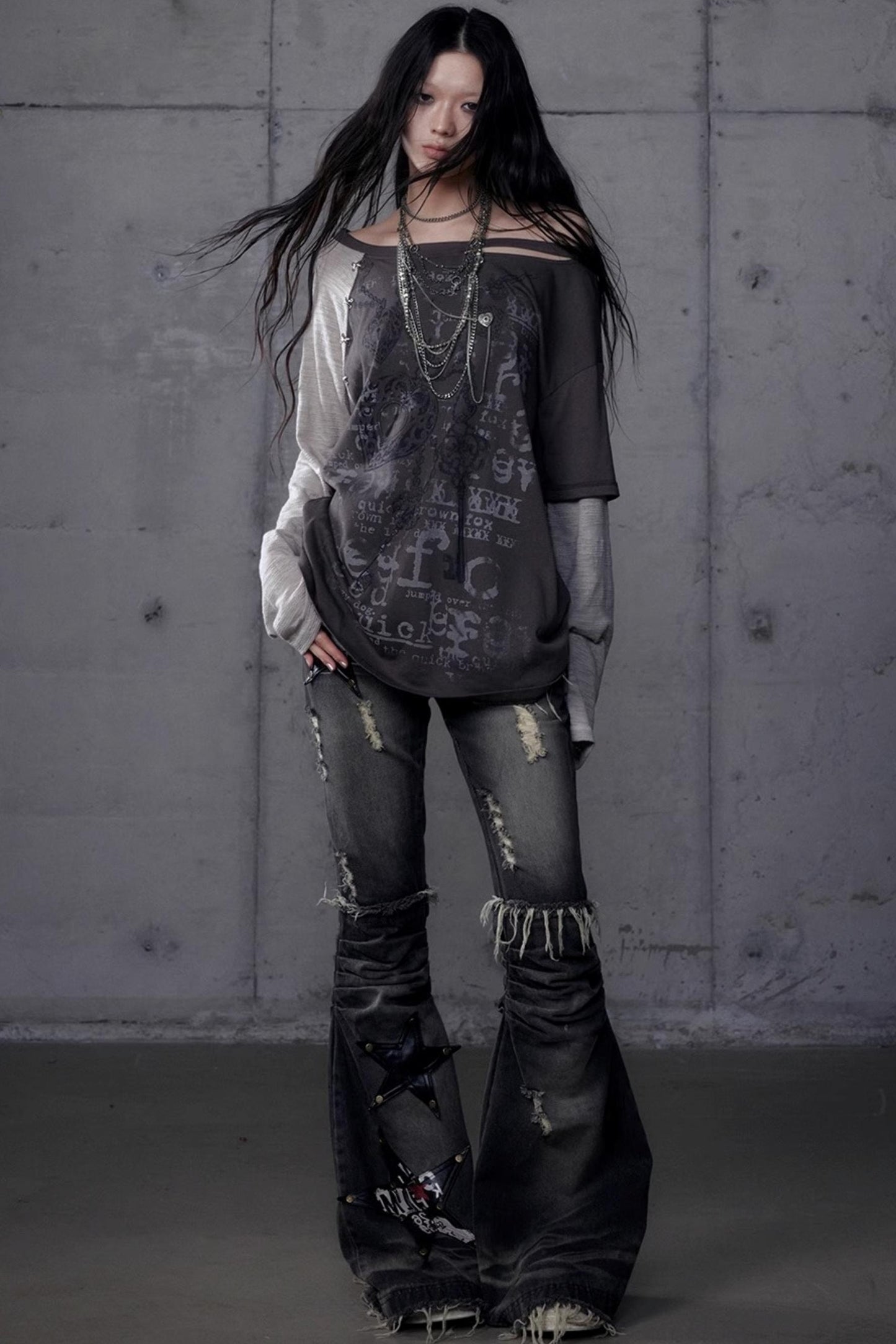 Wasteland Punk One-Shoulder T-Shirt