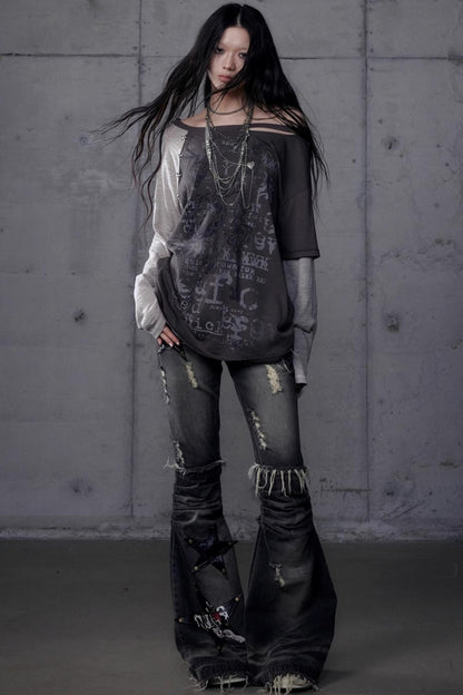 Wasteland Punk One-Shoulder T-Shirt