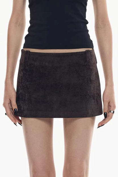 Chenille Velvet Hip Skirt