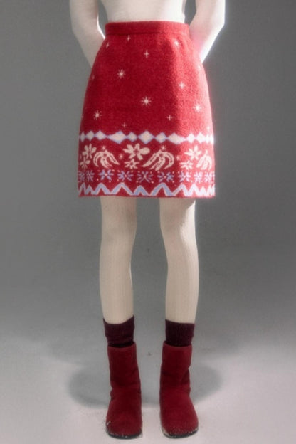 Snowflake Jacquard Cardigan Set-Up