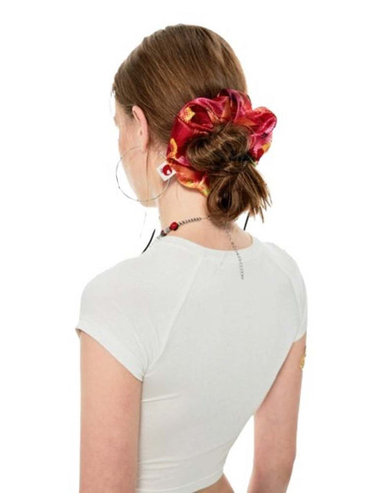 Fruchtmuster Handtuchstoff Scrunchie 