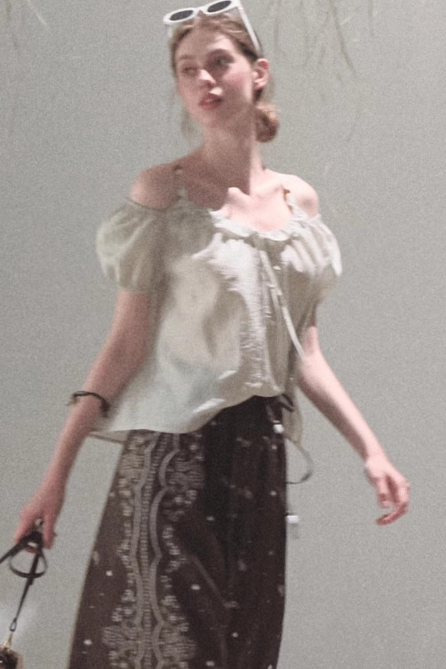 Summer Breeze Bubble Sleeve Top