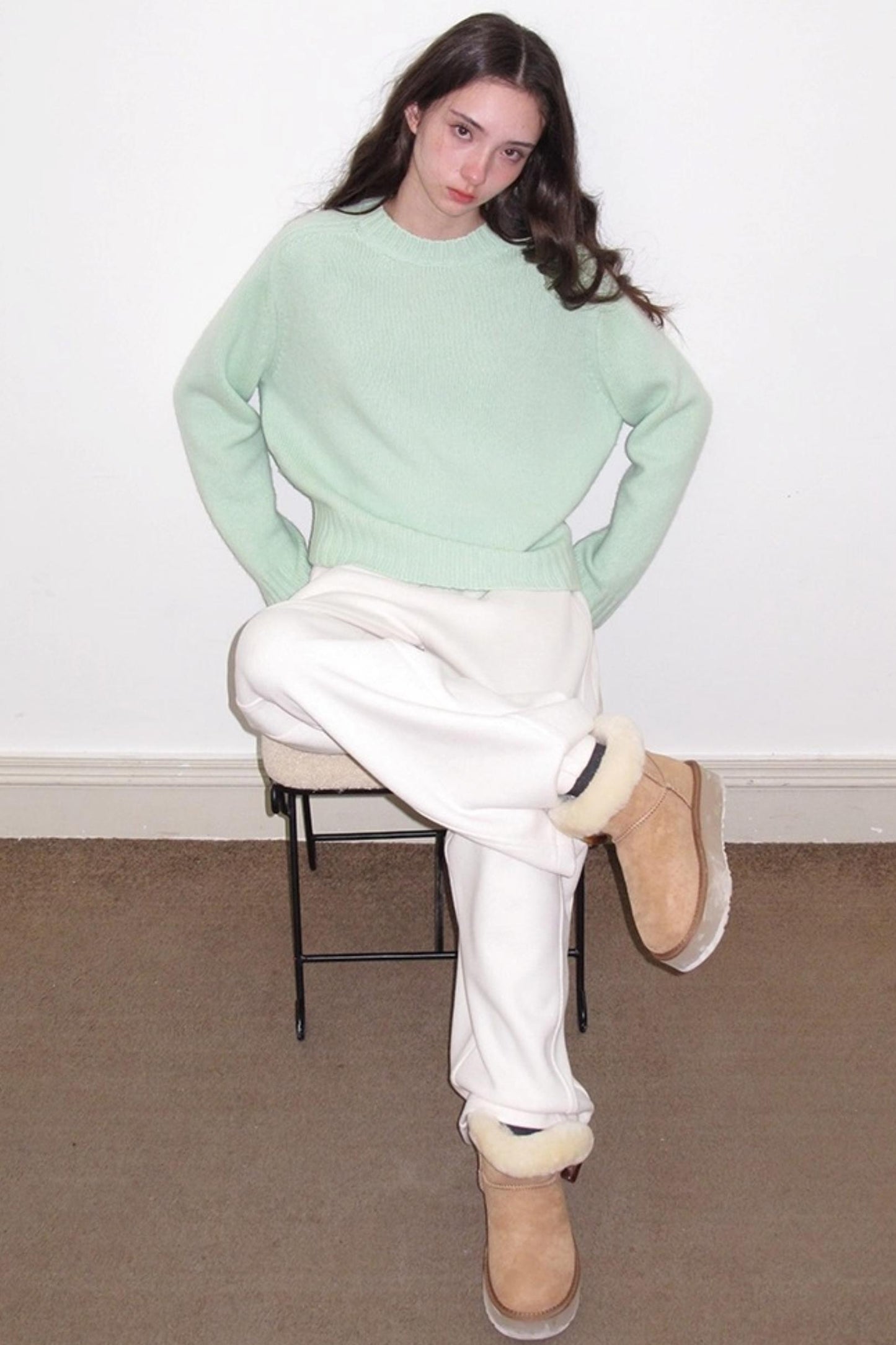 Fleece Mist Knit Pants