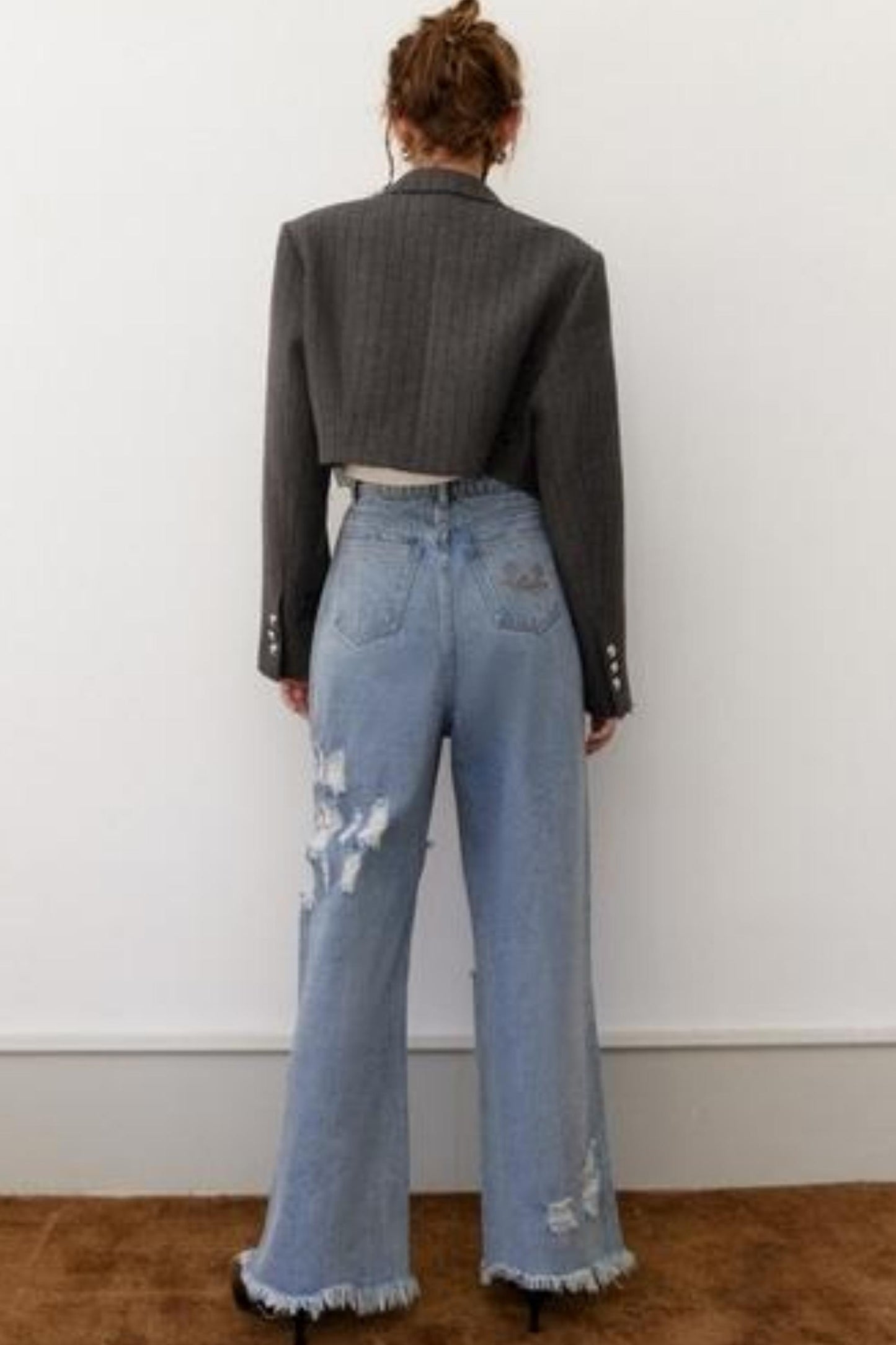 College Chic Striped Blazer Set-Up