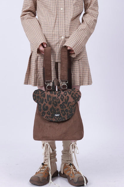 Patchwork Bear Crossbody Bag